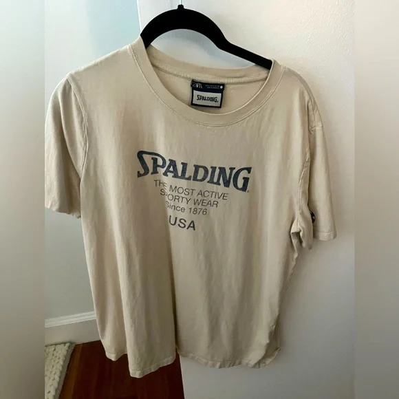 Zara | Tops | Zara X Spalding Collab Vintage Tshirt | Poshmark
